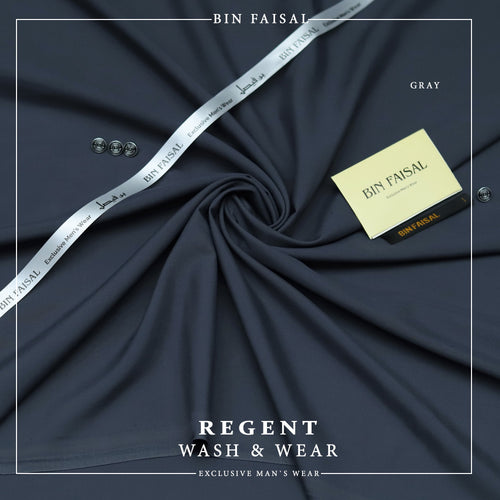 Bin Faisal  Premium Wash & Wear-GRAY COLOR