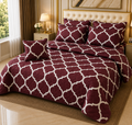 7-Piece Modern Print Quilted Bed Set