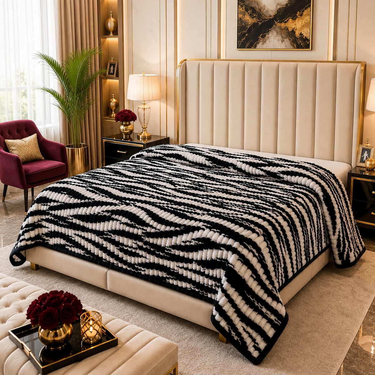 Premium Soft Puffy AC Blanket-king size