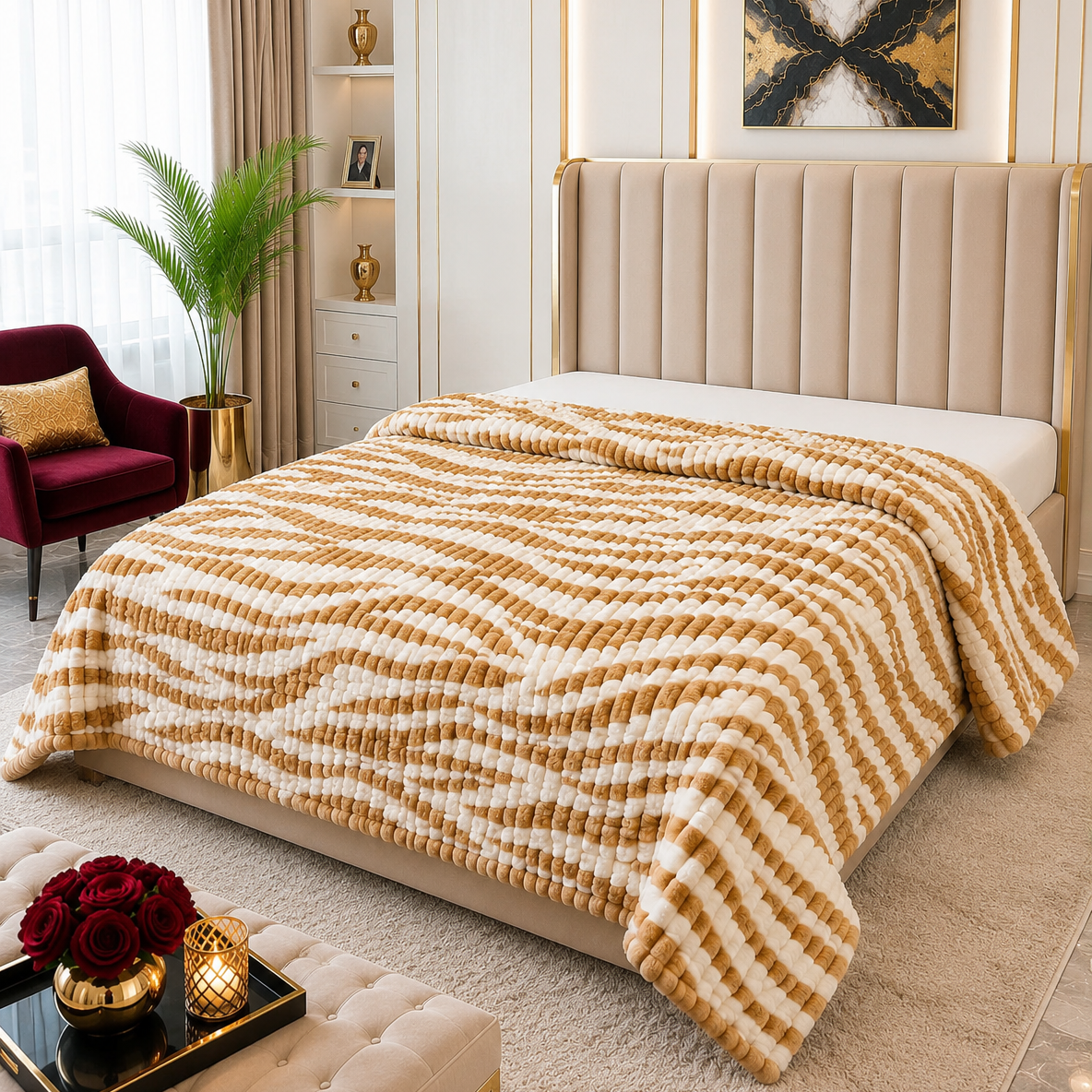 Premium Soft Puffy AC Blanket-king size