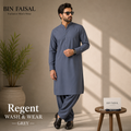 Bin Faisal  Premium Wash & Wear-GRAY SHADE