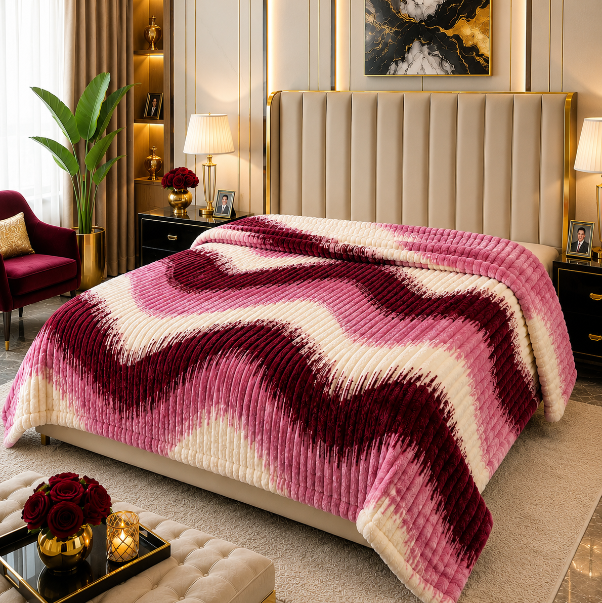 Premium Soft Puffy AC Blanket-king size